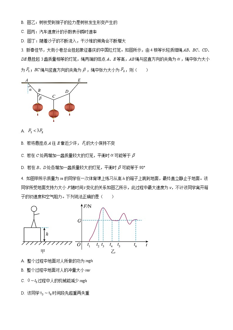 浙江省金华东阳市2024届高三下学期三模物理试卷（Word版附解析）02