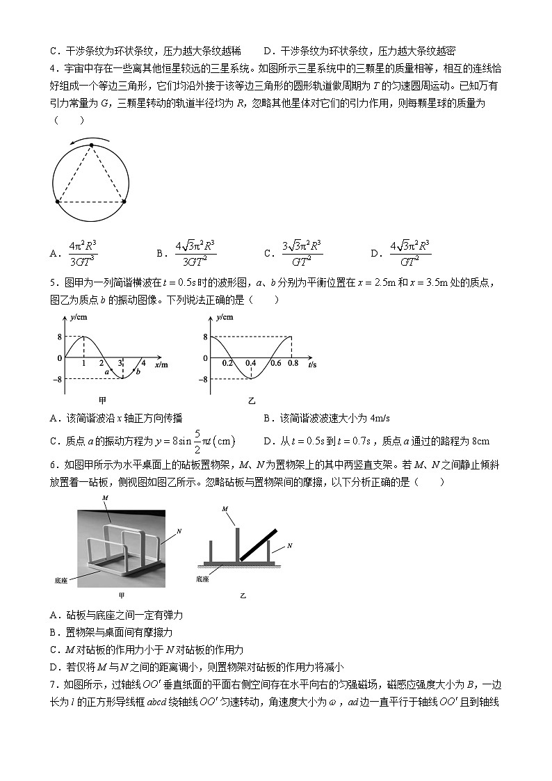 2024届山东省德州市高三下学期三模物理试题02