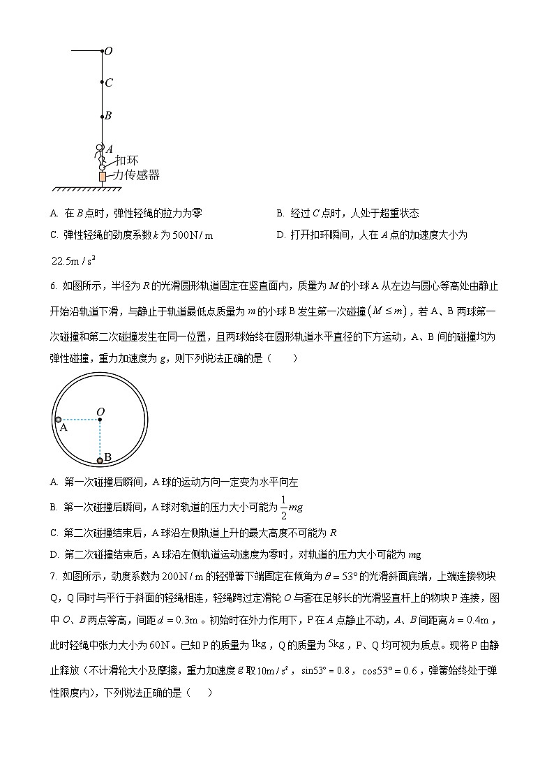 2024届辽宁省丹东市高三下学期总复习质量测试物理试卷（一）（原卷版）第3页