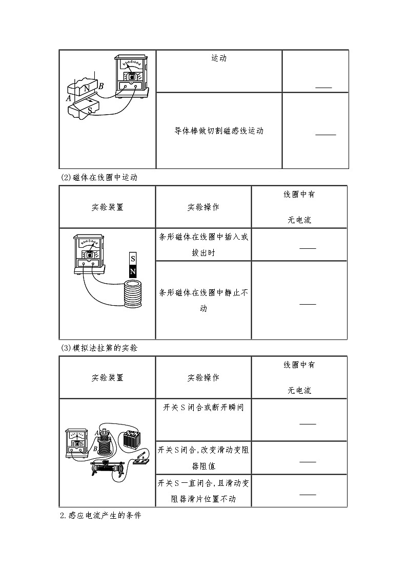 人教版（2019）高中物理必修三新教材同步 第13章 3电磁感应现象及应用导学案（教师版+学生版）02