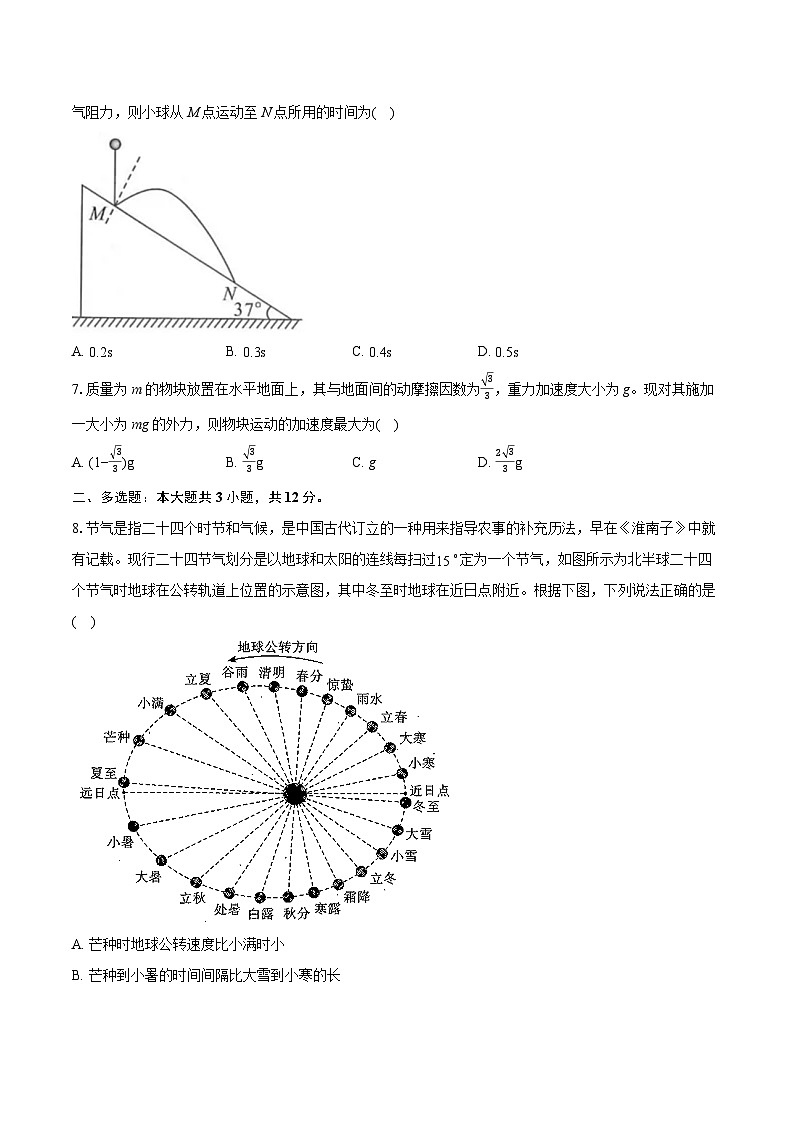 2024届湖北省武汉市高三下学期5月模拟考试物理试卷第3页