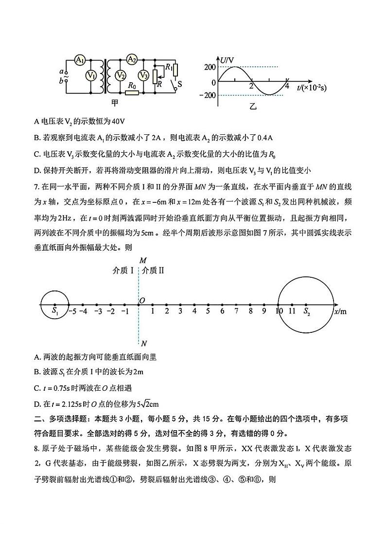 2024届重庆市第八中学高三下学期5月全真模拟考试物理试卷第3页