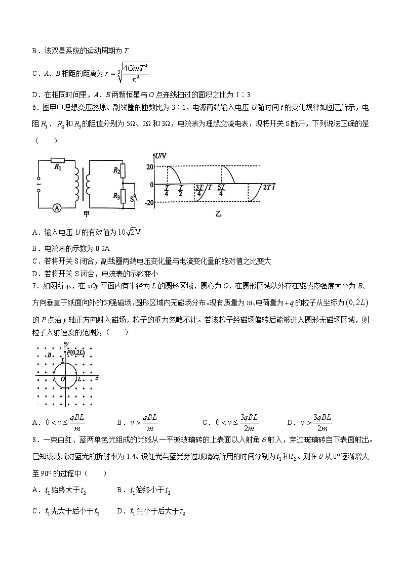 2024届安徽省合肥一六八中学高三下学期最后一卷（三模）物理试题03