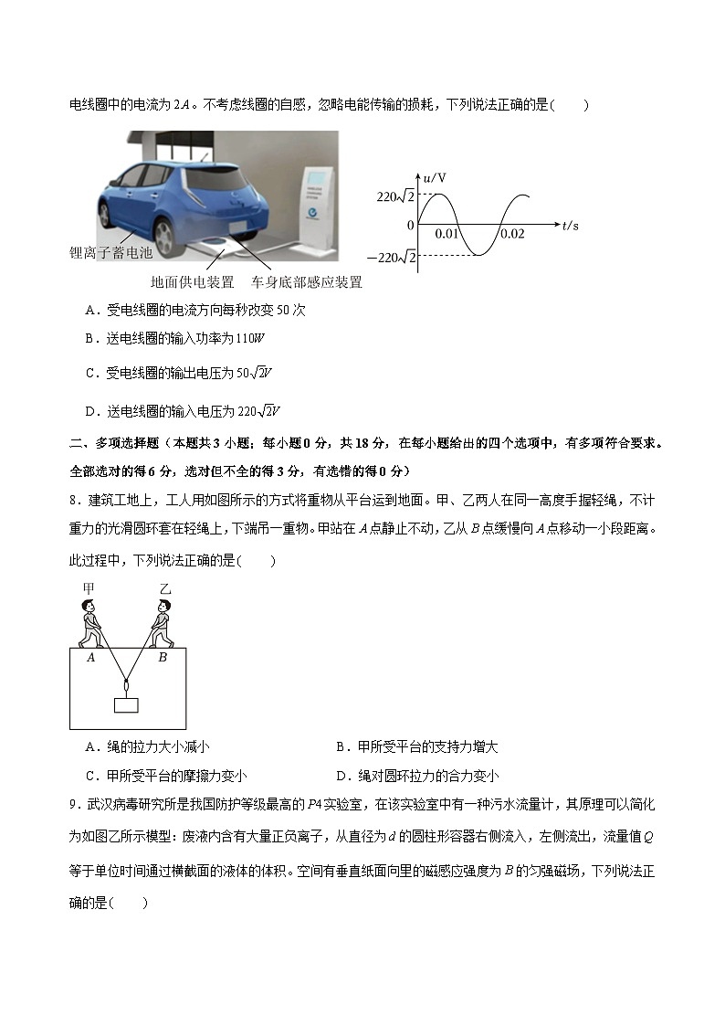 2024届广东省广州市协和中学高三下学期一模物理试卷03