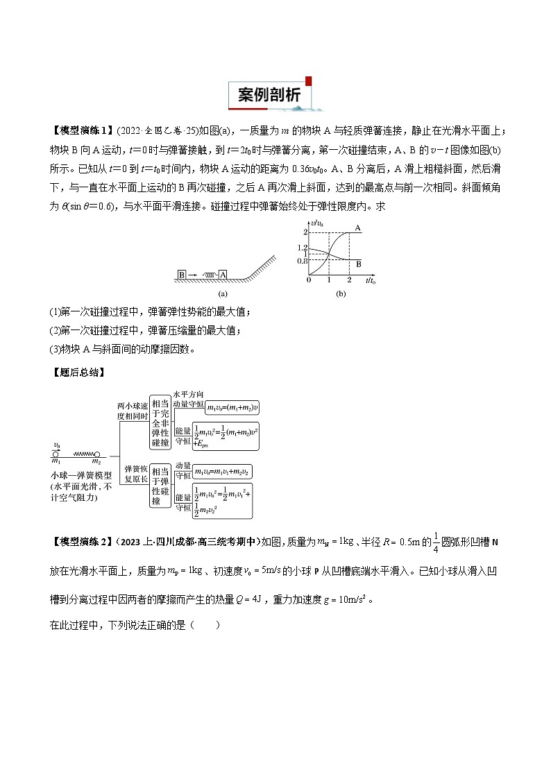 专题07 碰撞模型及其拓展-【热点模型】2024年高考物理二轮复习热点模型03