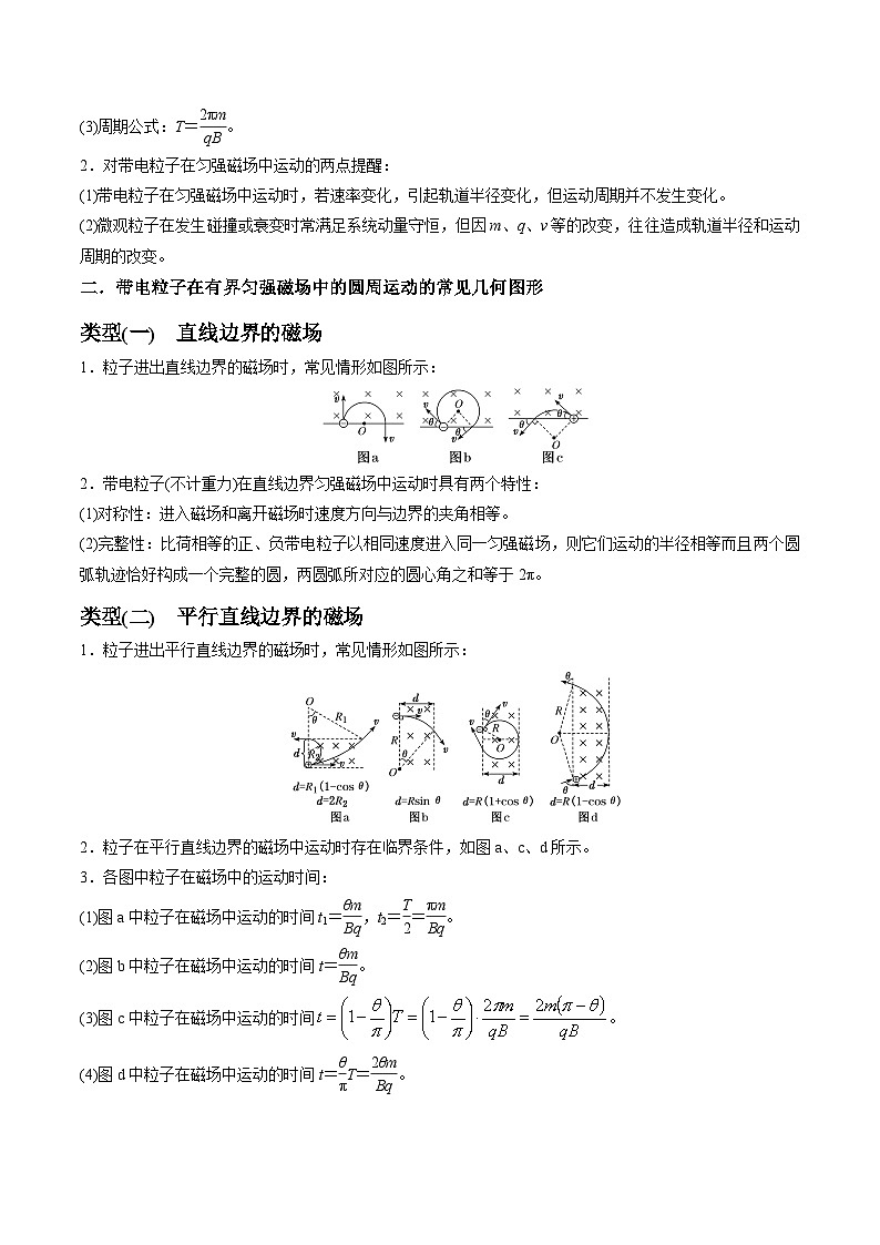 专题12 磁偏转模型中的关键几何条件---【热点模型】2024年高考物理二轮复习热点模型02