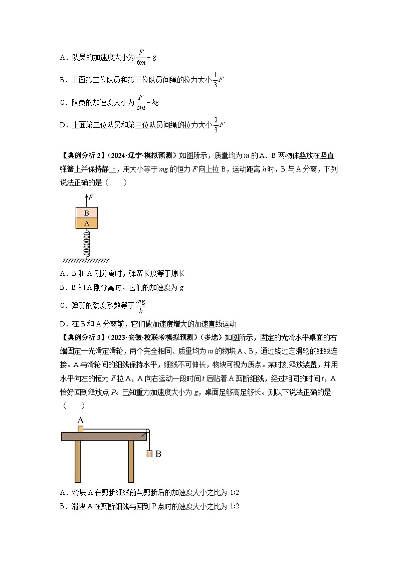 专题03 牛顿运动定律的综合应用（原卷版）第2页