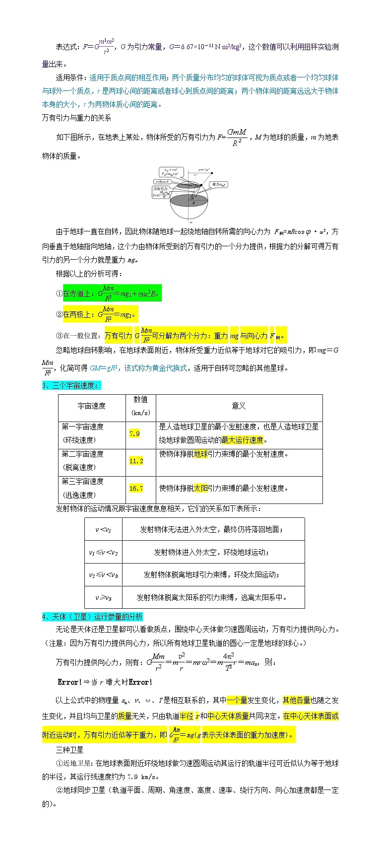 押广东卷选择题4  万有引力与航天-备战2024年高考物理临考题号押题（广东卷）02