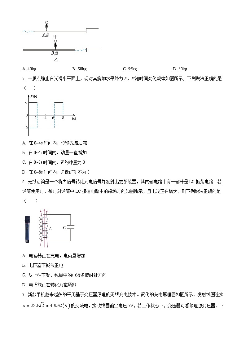 宁夏回族自治区石嘴山市平罗中学2023-2024学年高二下学期4月月考物理试题（原卷版+解析版）02