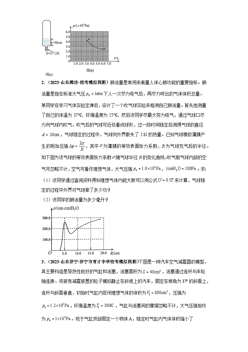 专题03 热学版块大题综合-【冲刺双一流之大题必刷】备战2024年高考物理冲刺双一流之大题必刷满分冲刺（新高考山东专用）原卷版第2页