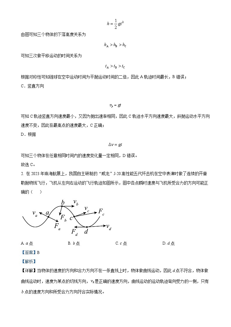 2024届内蒙古自治区包头市高三下学期适应性考试（二）理综试题-高中物理（原卷版+解析版）02