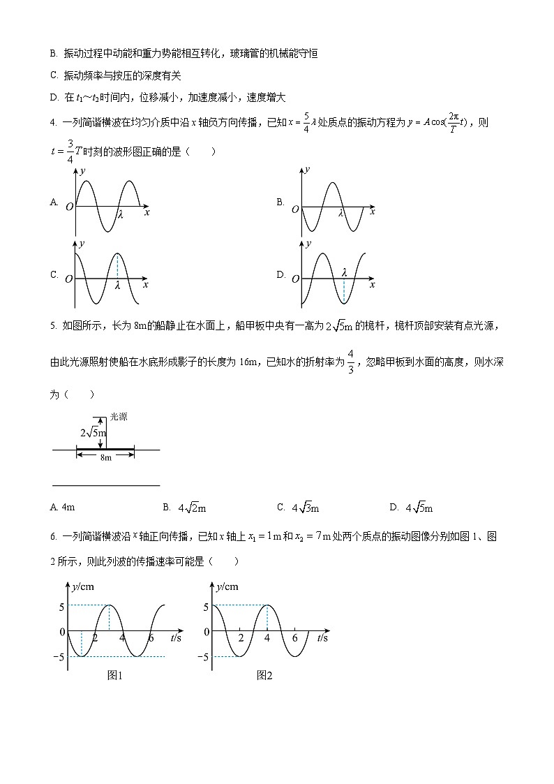 山东省济南市山东省实验中学2023-2024学年高二下学期4月月考物理试题（原卷版+解析版）02