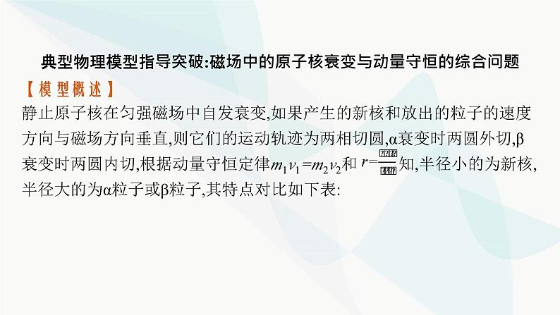 新教材高考物理一轮复习第15章近代物理研专项素养提升课件02