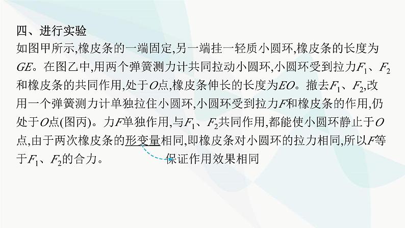 新教材高考物理一轮复习第2章相互作用共点力的平衡实验3探究两个互成角度的力的合成规律课件第5页