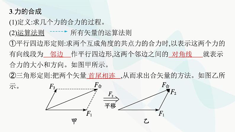 新教材高考物理一轮复习第2章相互作用共点力的平衡第2节力的合成和分解课件06