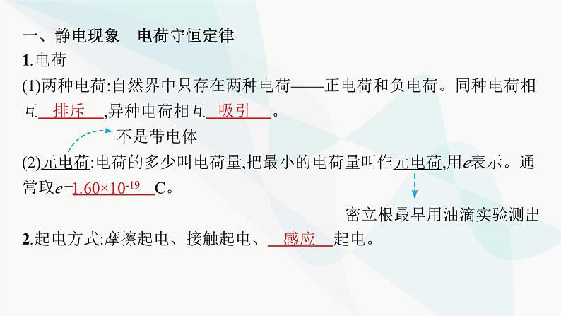 新教材高考物理一轮复习第8章静电场第1节静电场中力的性质课件08