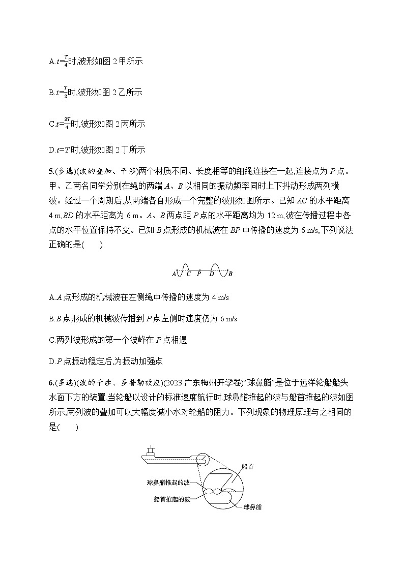 新教材高考物理一轮复习课时规范练23机械波含答案第3页