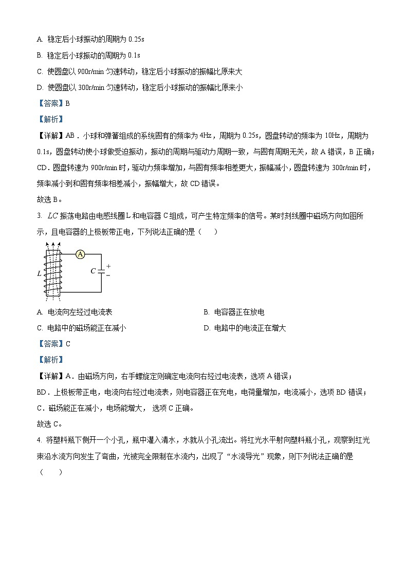 辽宁省部分高中2023-2024学年高二下学期4月阶段考试物理试题（学生版+教师版）02