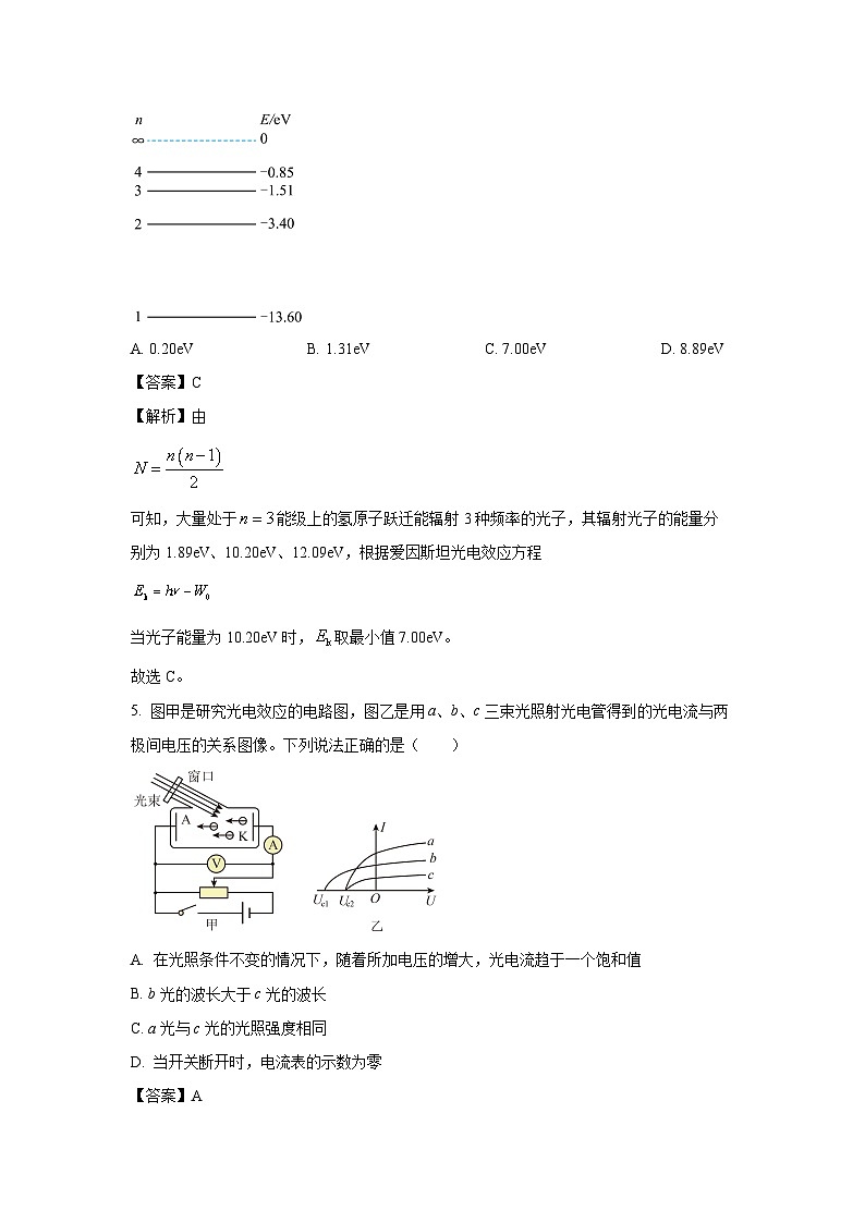 山东省东营市2022-2023学年高二下学期期末教学质量调研物理试题（解析版）03
