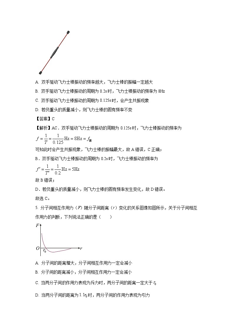 广西壮族自治区钦州市2022-2023学年高二下学期期末物理试题（解析版）03