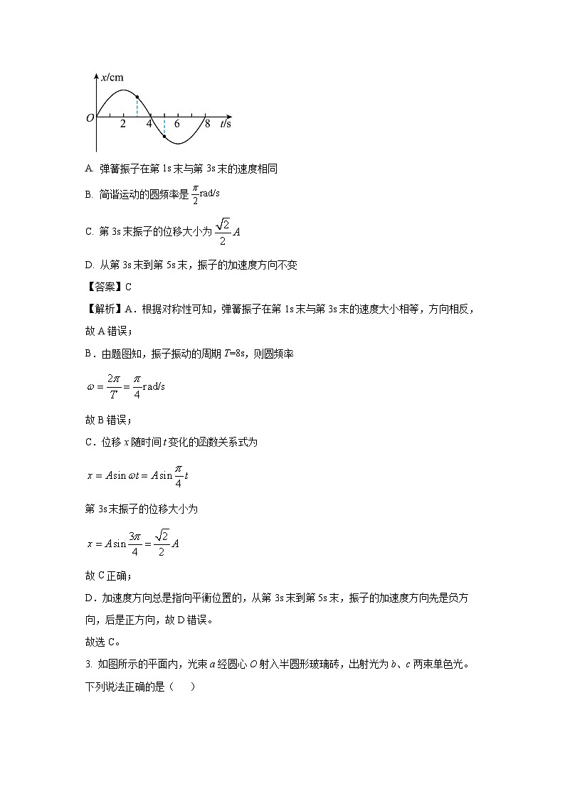 天津市滨海新区2022-2023学年高二下学期期末检测物理试题（解析版）02