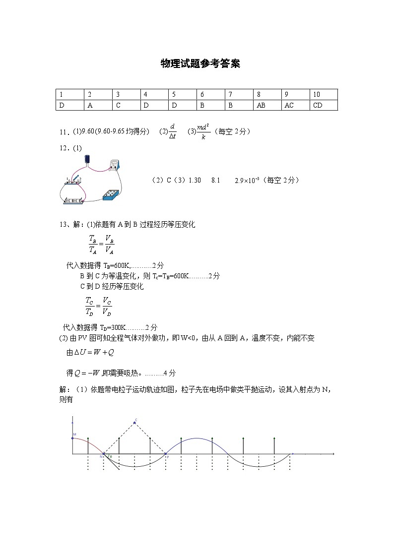 广东省深圳市龙城高级中学、深圳大学附属中学2023-2024学年高二下学期5月月考物理试题01