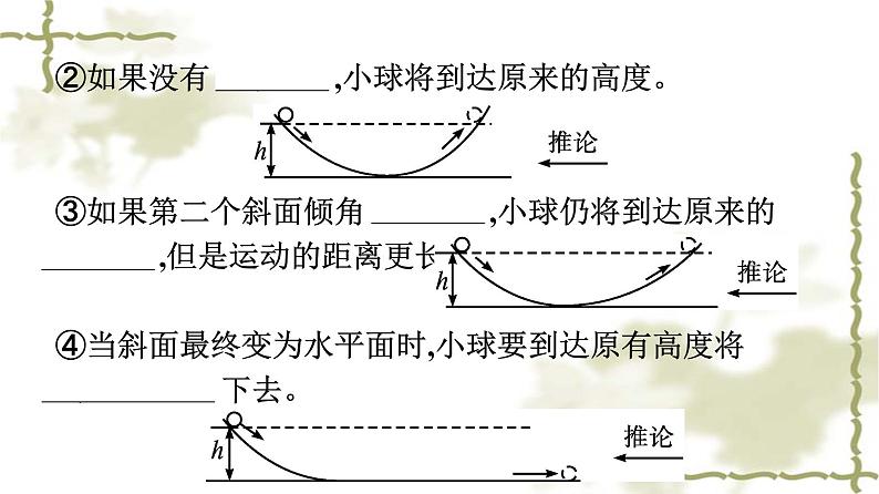 人教版(浙江专用)高中物理必修第一册同步训练第4章运动和力的关系1牛顿第一定律课件第8页