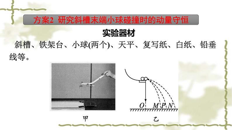 人教版(浙江专用)高中物理选择性必修第一册第1章动量守恒定律4实验：验证动量守恒定律同步训练课件08