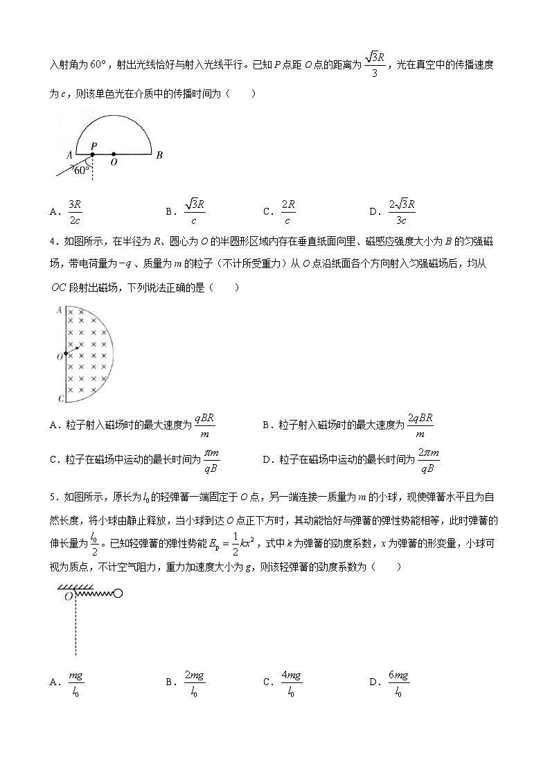 2024江西省部分学校高三下学期5月第一次适应性考试大联考物理试卷02