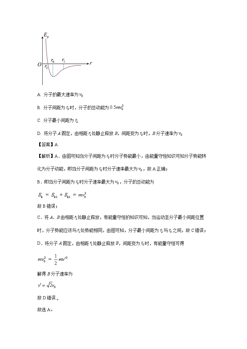 山东省滨州市2022-2023学年高二下学期7月期末物理试卷（解析版）02