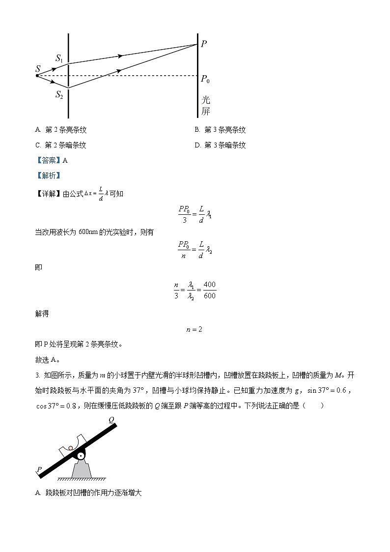 2024届山东省济宁市高三下学期三模物理试题（学生版+教师版）02