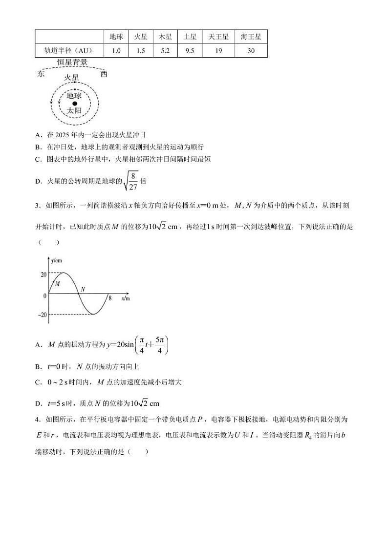 2024届湖北黄冈中学高三四模物理试卷+答案02