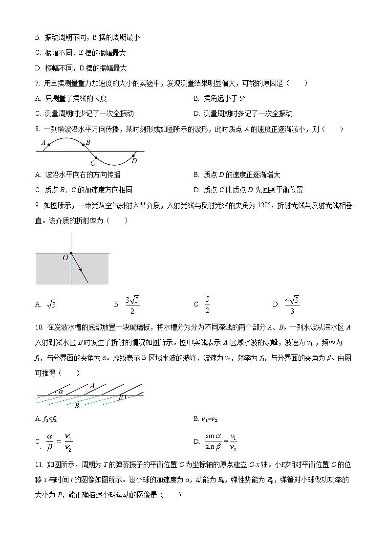 上海市南汇中学2023-2024学年高一下学期期中考试物理试卷（学生版）第2页