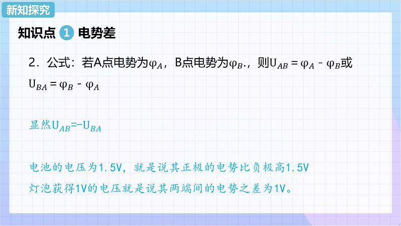 高二上学期物理人教版（2019）必修第三册课件10.2 电势差04