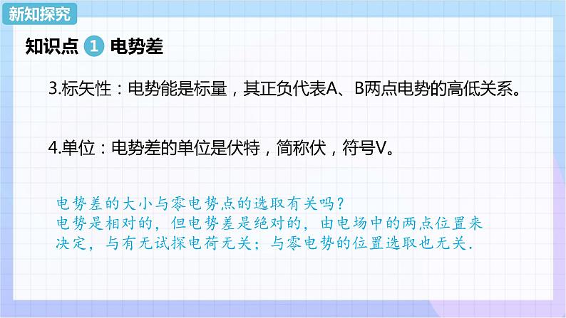 高二上学期物理人教版（2019）必修第三册课件10.2 电势差05