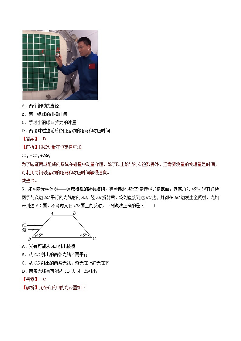 06- 备战2024年高考物理模拟卷（湖南专用）（解析版）第2页