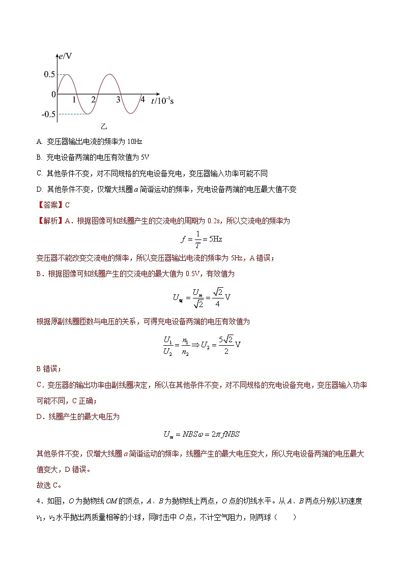 备战2024年高考物理模拟卷（全国卷专用）（解析版）第3页
