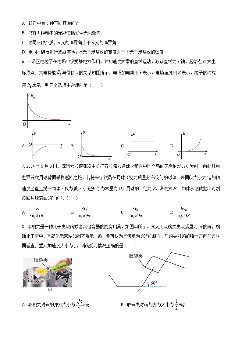 江西省部分学校2024届高三下学期6月适应性考试物理试卷（Word版附解析）03