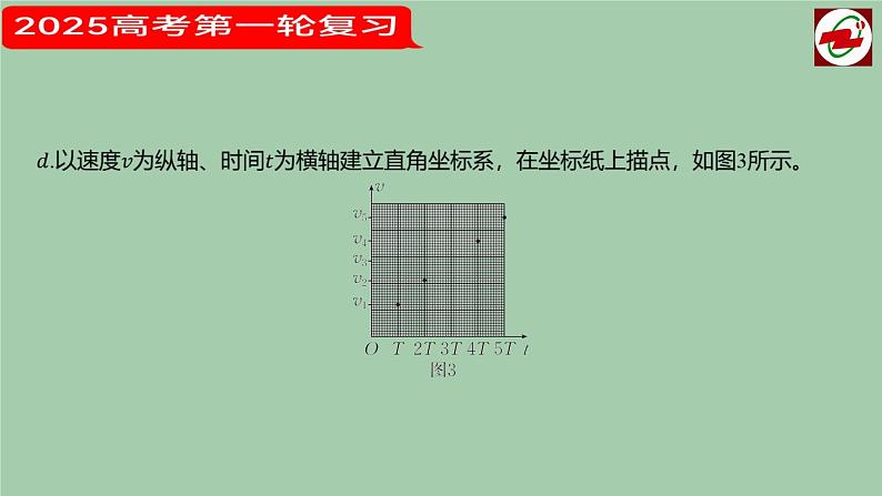 2025届高考物理一轮复习课件：  实验1测量直线运动物体的瞬时速度06