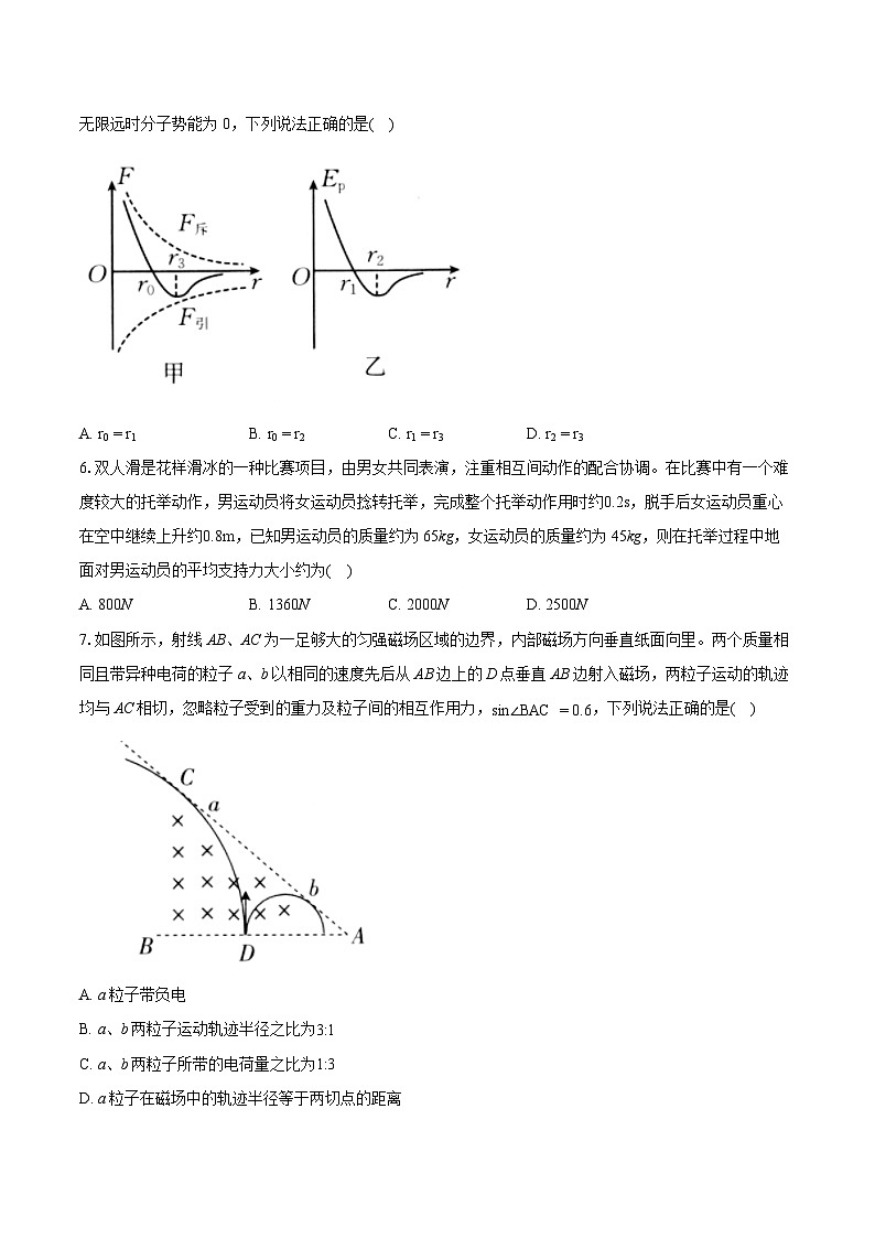 江西省平台资源2023-2024学年高二下学期5月联考物理试卷（Word版附解析）03