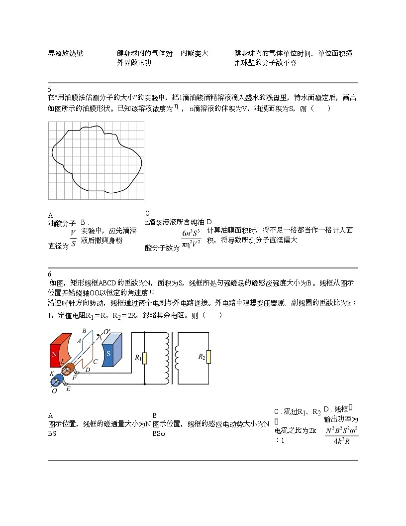 重庆市第一名校2023-2024学年高二下学期第一次月考物理试题第2页
