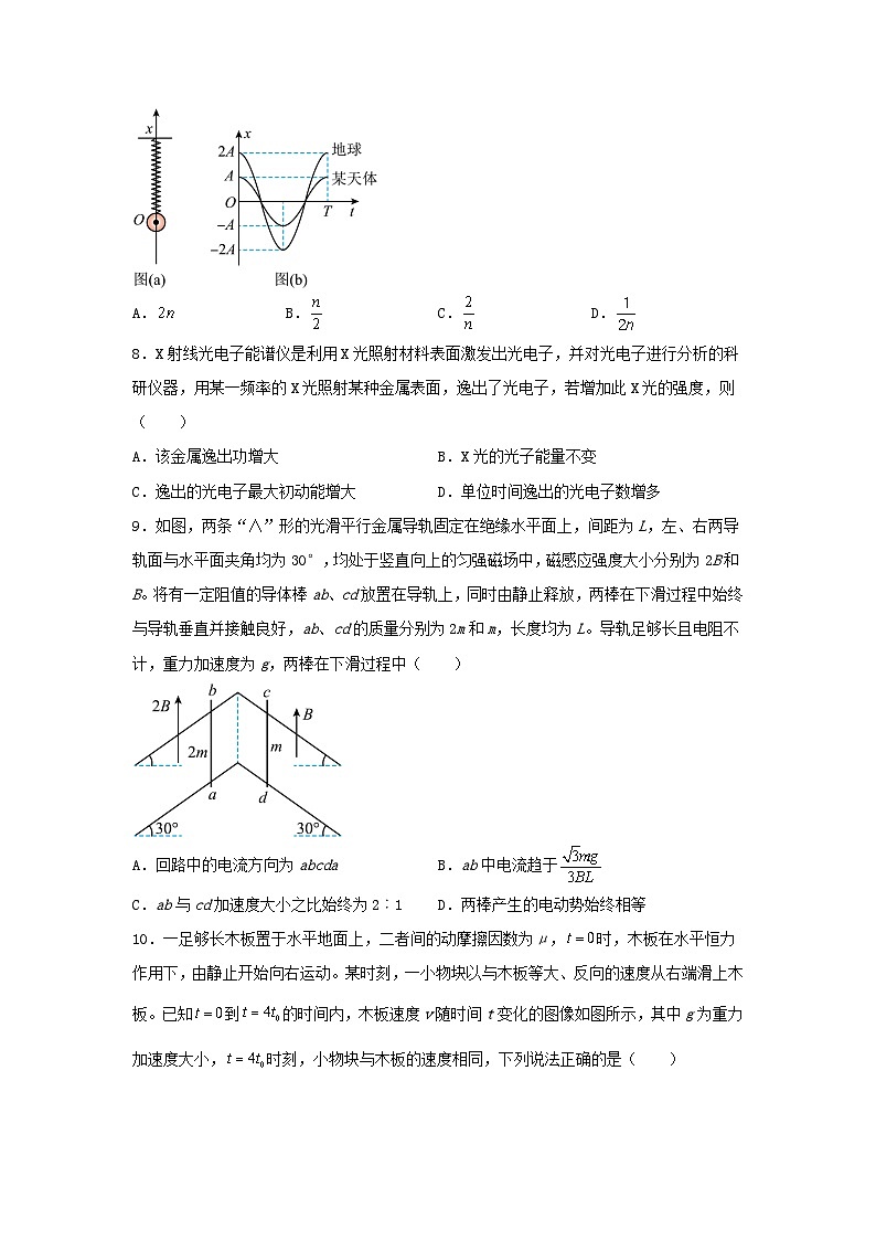 2024年黑龙江高考物理真题及答案03