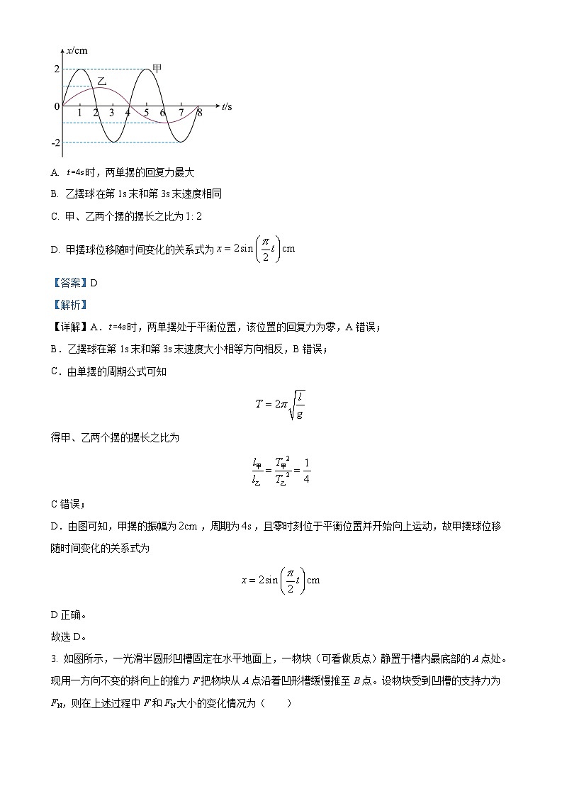 精品解析：山东省青岛第二中学2022-2023学年高二下学期期末物理试题（原卷版+解析版）02