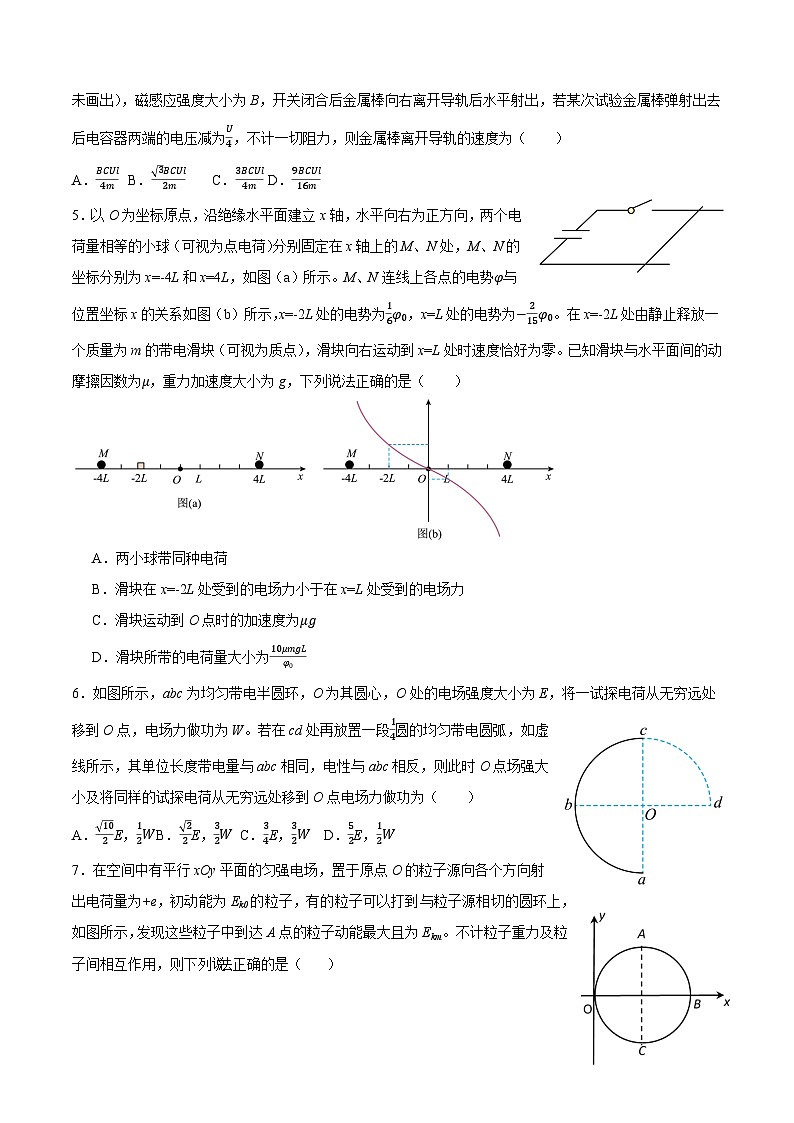 期末复习冲刺五  电场 （培优提升+最新题型）-2023-2024学年高二物理下期期末复习专题（人教版2019）02