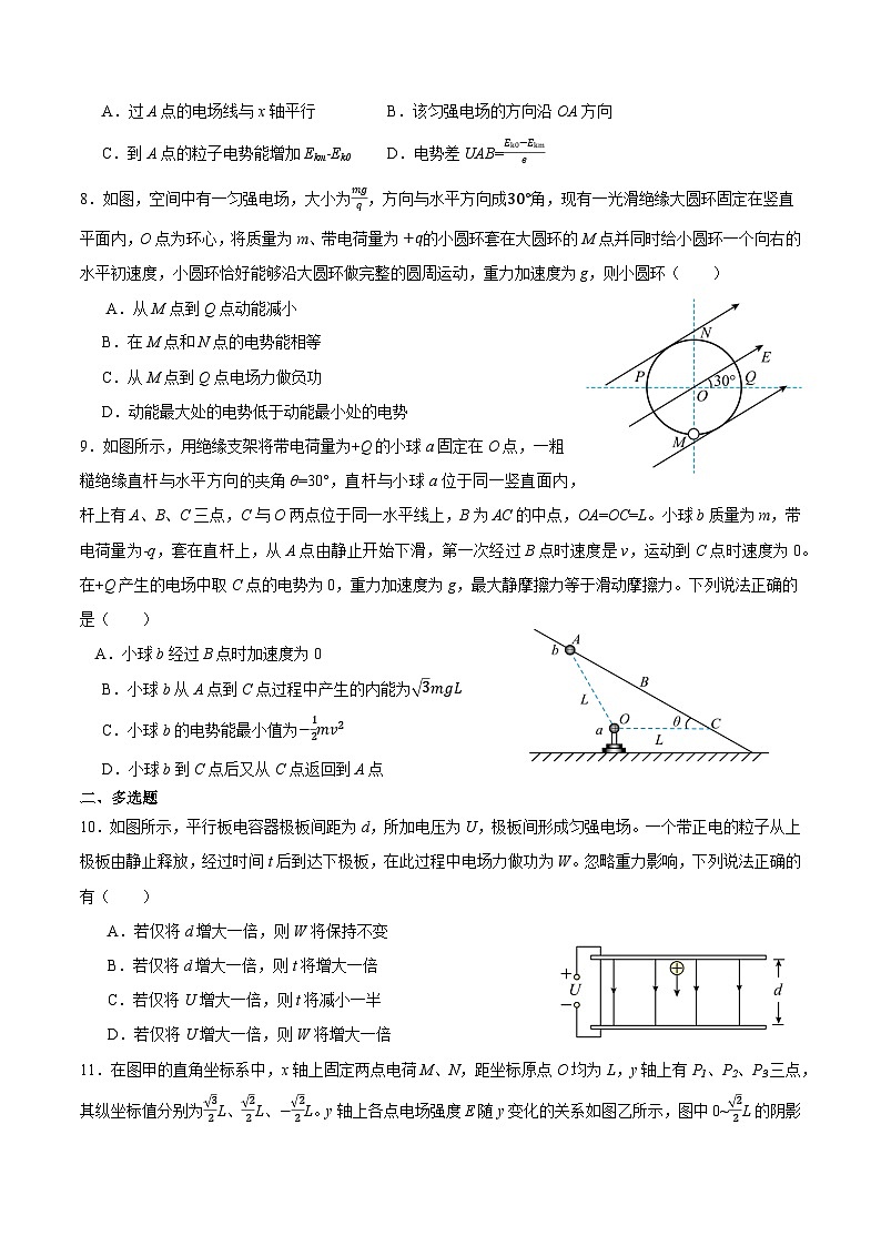 期末复习冲刺五  电场 （培优提升+最新题型）-2023-2024学年高二物理下期期末复习专题（人教版2019）03