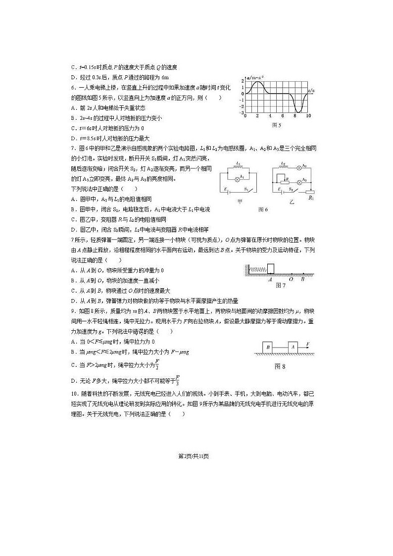 2024届北京延庆高三一模物理试题第2页