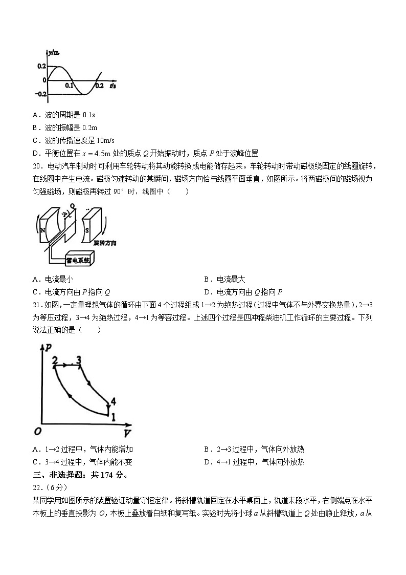 （网络+收集版）2024年新课标卷理综物理高考真题文档版（无答案）第2页