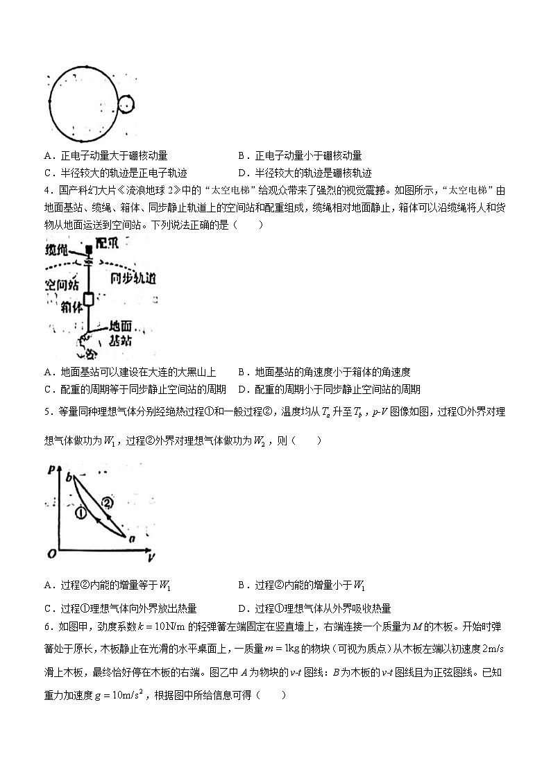 2024届辽宁省大连市第八中学高三下学期三模物理试卷（含答案）第2页