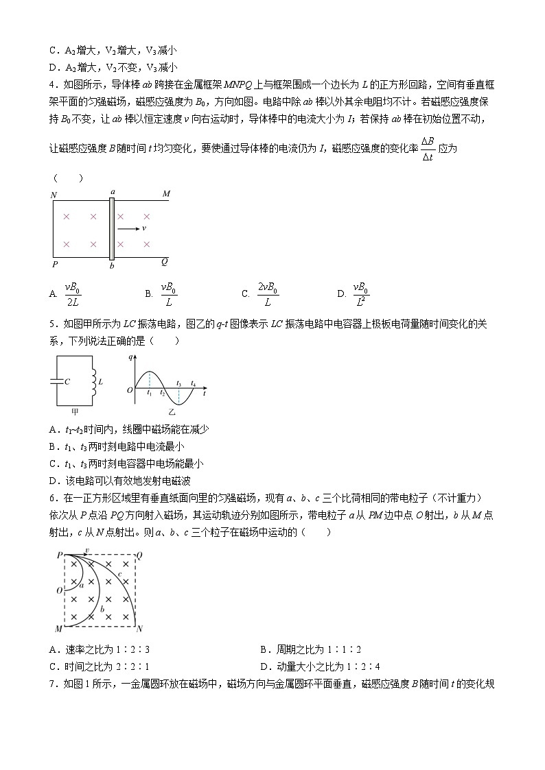2024玉林高二下学期5月五校联考试题物理含解析02