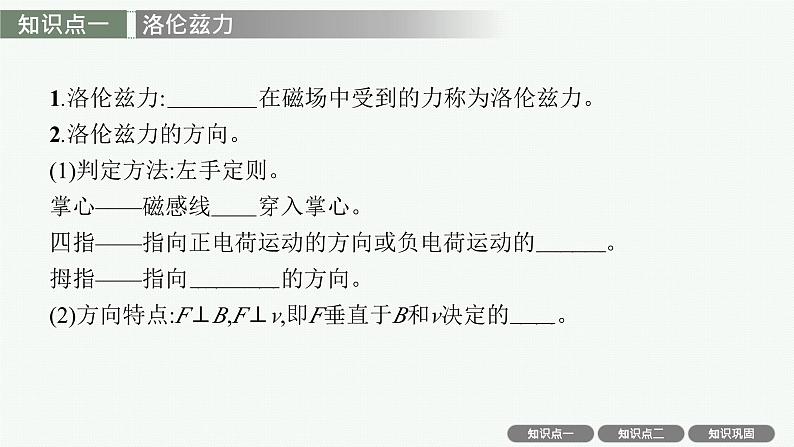 2025届高三一轮复习物理课件（人教版新高考新教材）第2讲　磁场对运动电荷的作用力04